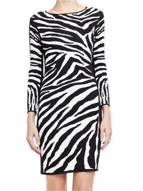 New NWT Cynthia Steffe Zebra Body Con Dress size S